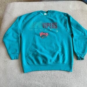 Vintage 1990s detroit vipers hockey sweatshirt XL